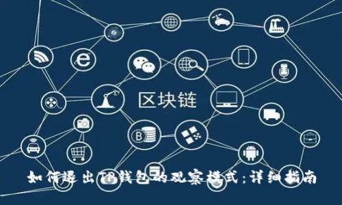 如何退出TP钱包的观察模式:详细指南