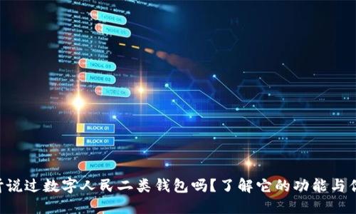 “你听说过数字人民二类钱包吗?了解它的功能与优势!”